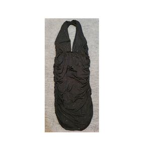 Halter top rouched dress